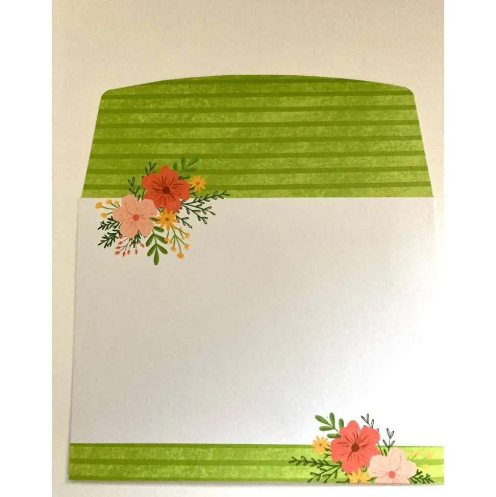 Geburtstagskarten Glückwunschkarte Blumen Tasse 3D Grün Blumig Handgefertigt Unikat