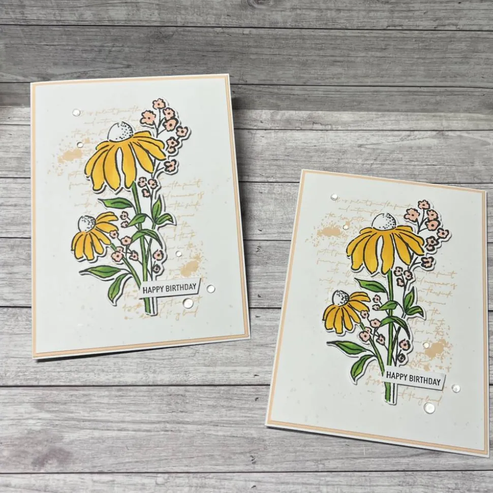 Geburtstagskarten „Happy Birthday“ Blumen Glückwunschkarten Grußkarten Karten Geburtstag Handmade Stampin‘ Up!