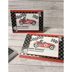 Geburtstagskarten „Happy Birthday“ Glückwunschkarte Grußkarte Karten Geburtstag Männer Kinder Rennauto Stampin‘ Up!