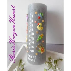 Geburtstagskerze * Lebenslicht * Lebenskerze * 1. Geburtstag * Taufe * Tischkerze * Tischdeko * Buben u. Mädchen