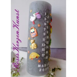 Geburtstagskerze * Lebenslicht * Lebenskerze * 1. Geburtstag * Taufe * Tischkerze * Tischdeko * Buben u. Mädchen