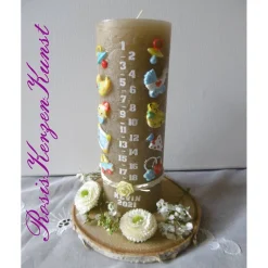 Geburtstagskerze * Lebenslicht * Lebenskerze * 1. Geburtstag * Taufe * Tischkerze * Tischdeko * Buben u. Mädchen