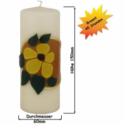 Geburtstagskerze Anemone, Kerze Geburtstag, Geburtstag personalisiert, Geschenk Oma Opa, Geschenkidee Geburtstag