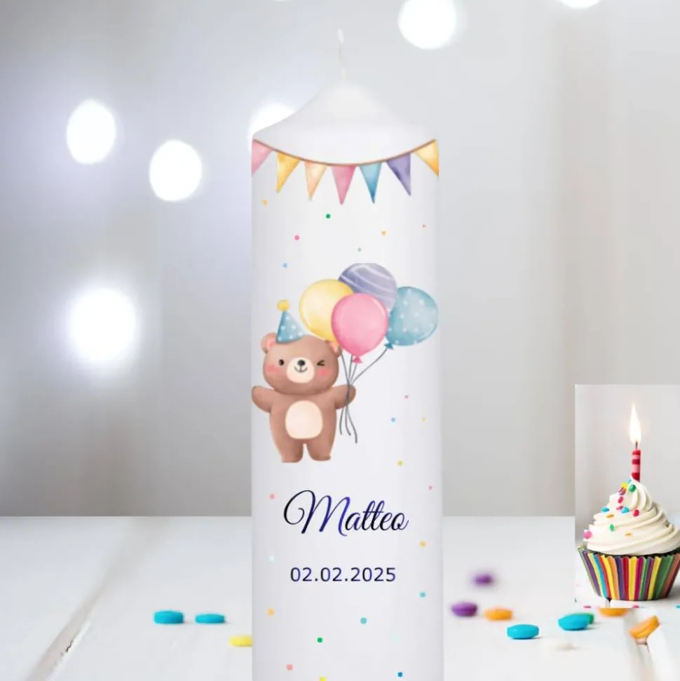 Geburtstagskerze Kinder,Geburtstag,Kerze Geburtskerze Kind,Lebenskerze,Kindergeburtstags,Einschulungskerze,Lichtkerze