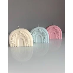 Geburtstagskerze Regenbogen Happy Birthday