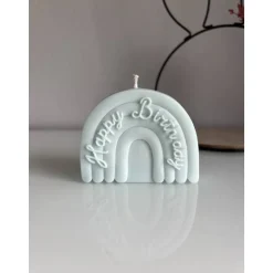 Geburtstagskerze Regenbogen Happy Birthday