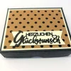 Geburtstagskuchen Bausatz – Handgemachte Geschenkverpackung 12x10x3 cm aus Tonkarton