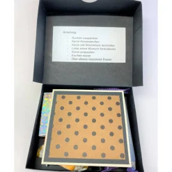 Geburtstagskuchen Bausatz – Handgemachte Geschenkverpackung 12x10x3 cm aus Tonkarton