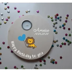 Geburtstagslicht | Geburtstagsbrett / Löwe