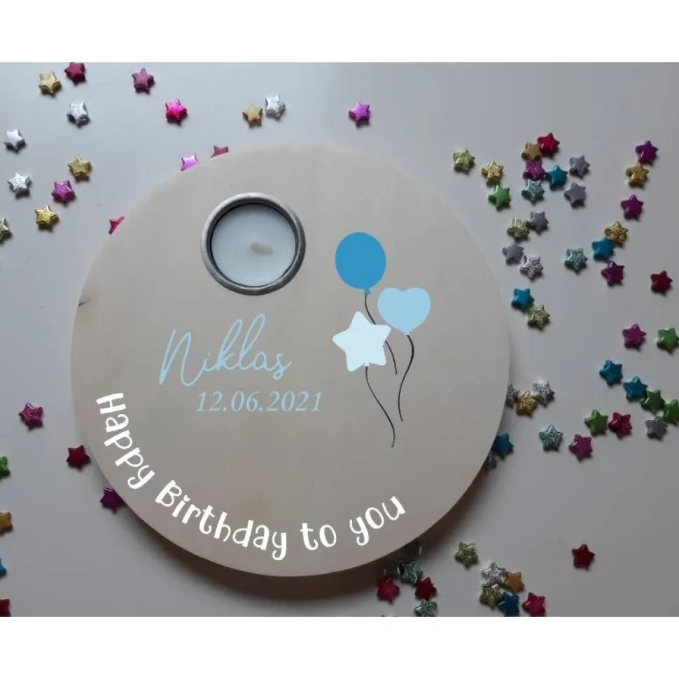 Geburtstagslicht | Geburtstagsbrett / Ballons