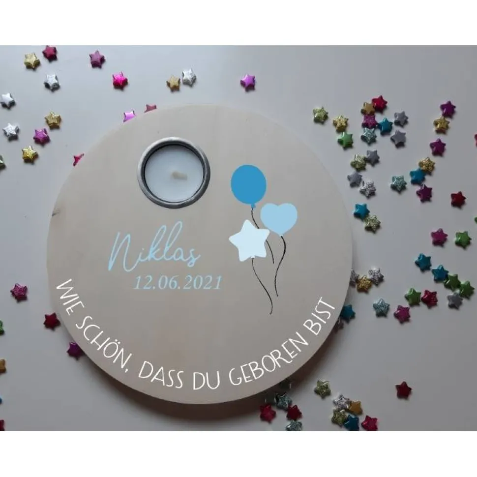 Geburtstagslicht | Geburtstagsbrett / Ballons
