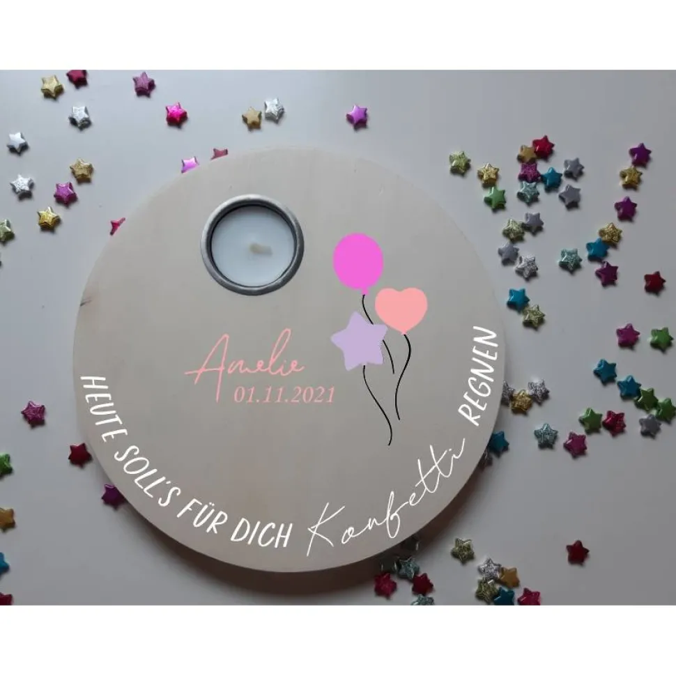 Geburtstagslicht | Geburtstagsbrett / Ballons