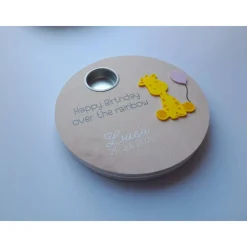 Geburtstagslicht/ Sternengeburtstag Giraffe | Sternenkind | Deko zum Himmelsgeburtstag