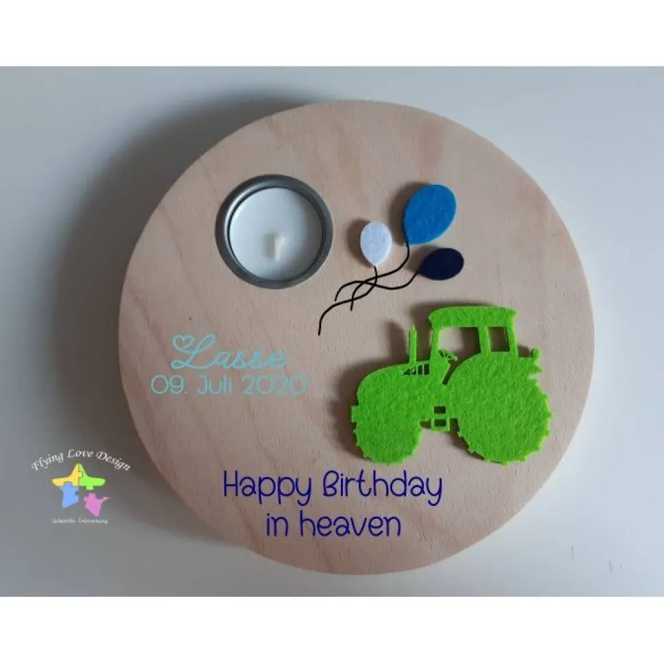 Geburtstagslicht/ Sternengeburtstag Traktor | Sternenkind