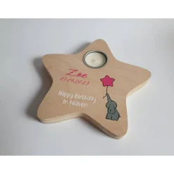 Geburtstagslicht/ Sternengeburtstag Elefant in Sternenform | Sternenkind