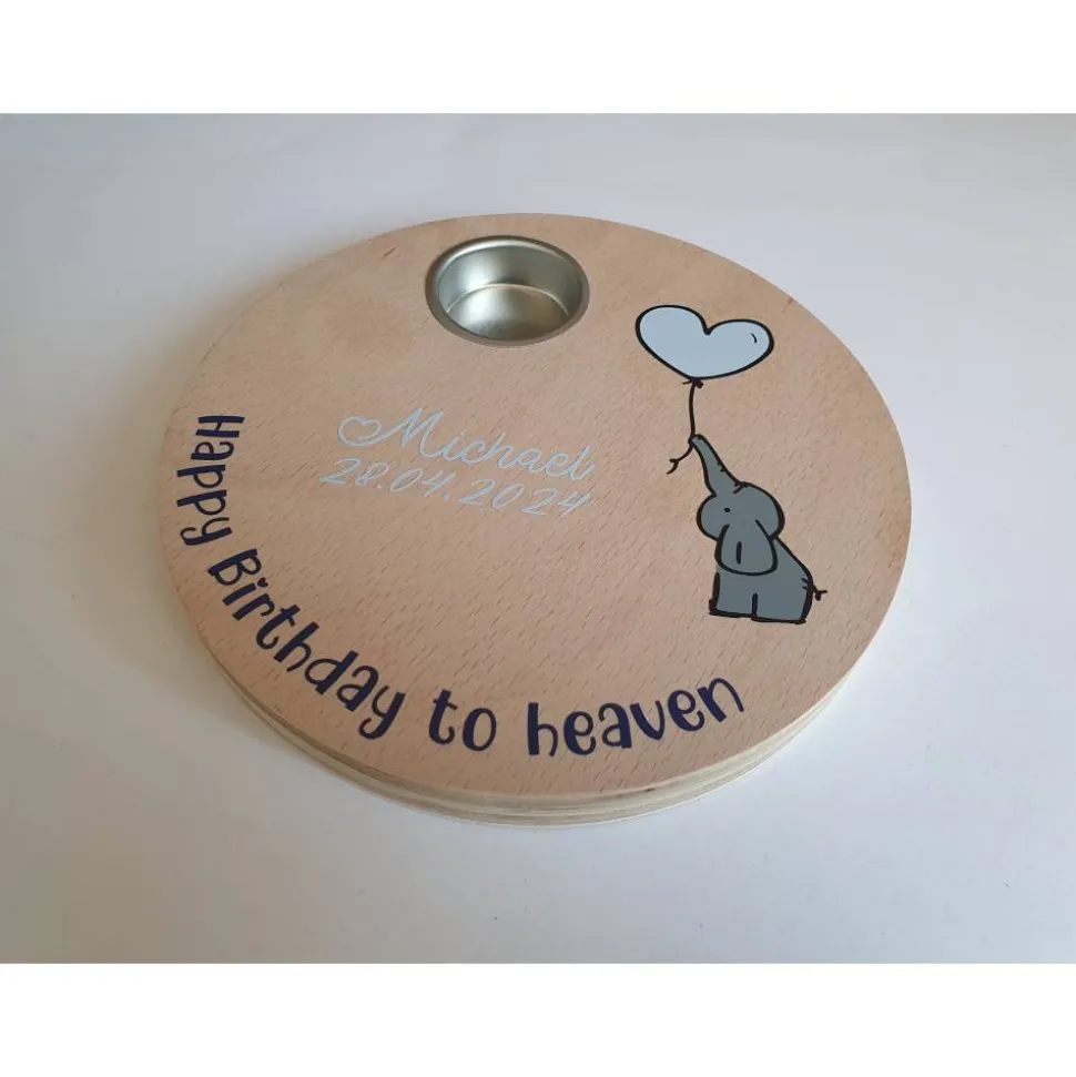 Geburtstagslicht/ Sternengeburtstag rund | Sternenkind