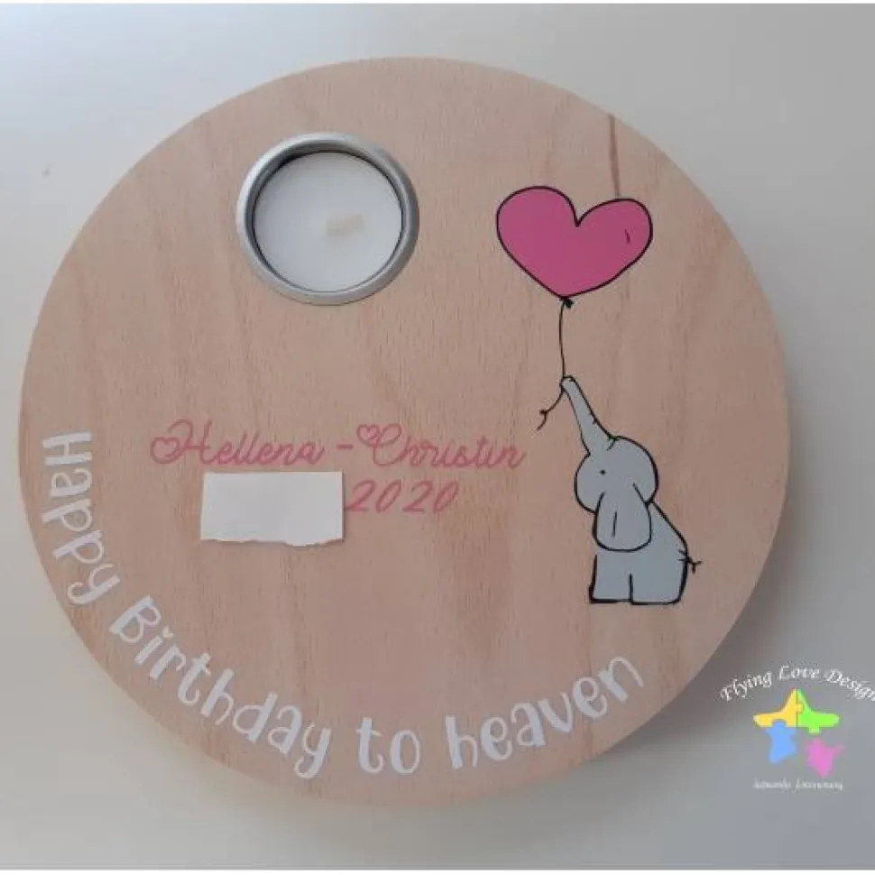 Geburtstagslicht/ Sternengeburtstag rund | Sternenkind