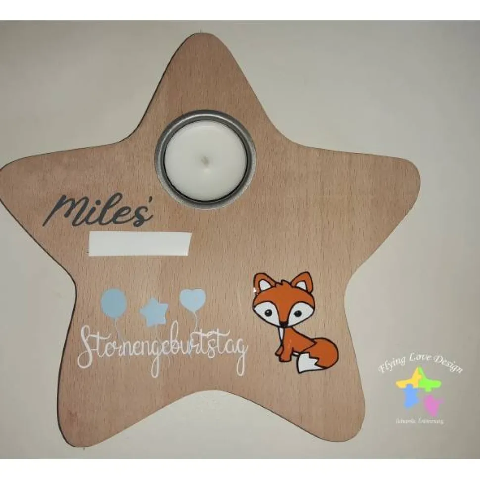Geburtstagslicht/ Sternengeburtstag Fuchs | Sternenkind