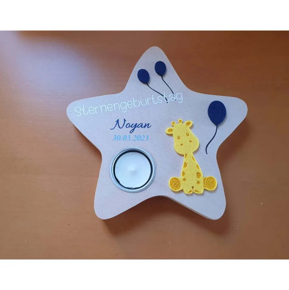 Geburtstagslicht/ Sternengeburtstag Giraffe | Sternenkind