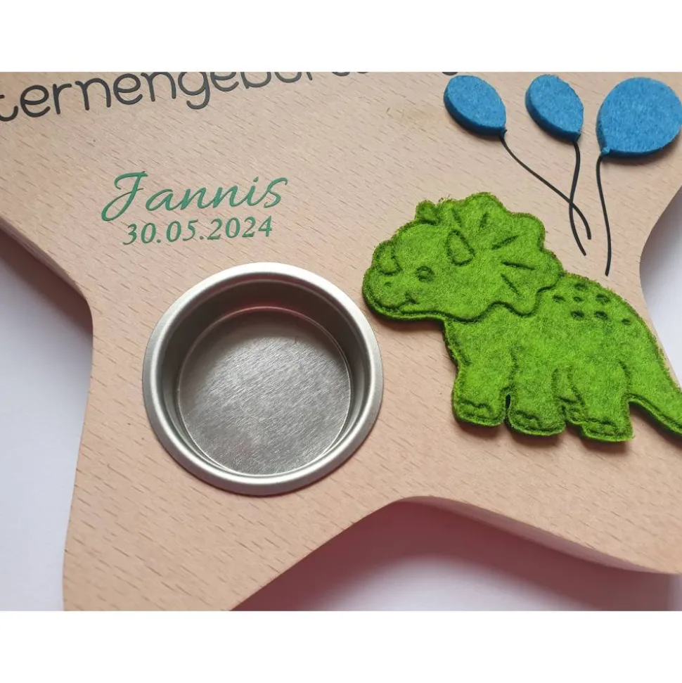 Geburtstagslicht/ Sternengeburtstag Dino | Sternenkind