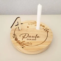 Geburtstagsteller Geburtstagskranz Geburtstagsscheibe Kerzenteller