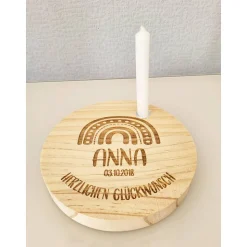 Geburtstagsteller Geburtstagskranz Geburtstagsscheibe Kerzenteller