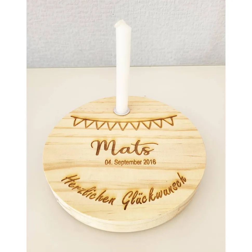 Geburtstagsteller Geburtstagskranz Geburtstagsscheibe Kerzenteller