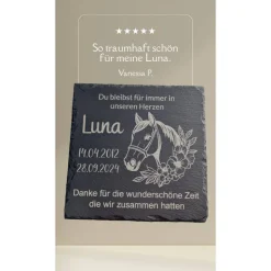 Gedenken, Grabschmuck  Pferd