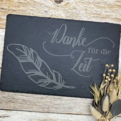 Gedenkplatte für Grab | Steinplatte mit Gravur | Stein für Grabschmuck | Grabdekoration aus Naturstein