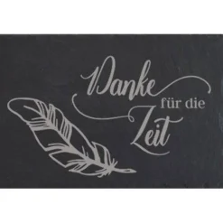 Gedenkplatte für Grab | Steinplatte mit Gravur | Stein für Grabschmuck | Grabdekoration aus Naturstein