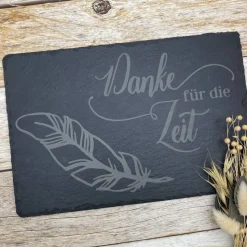 Gedenkplatte für Grab | Steinplatte mit Gravur | Stein für Grabschmuck | Grabdekoration aus Naturstein