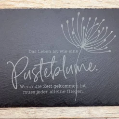 Gedenkplatte für Grab | Steinplatte mit Gravur | Stein für Grabschmuck | Grabdekoration aus Naturstein