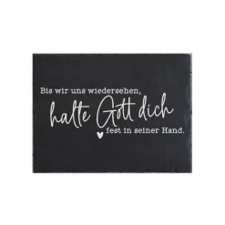 Gedenkplatte für Grab | Steinplatte mit Gravur | Stein für Grabschmuck | Grabdekoration aus Naturstein