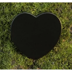 Gedenkstein Grabschmuck Herz Anker maritim Grabdekoration Marmor Grabstein