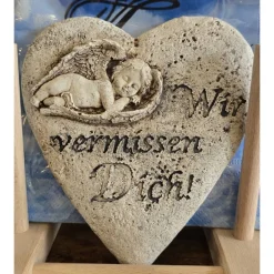Gedenksteine mit Spruch - Grabschmuck - Zwei Varianten -