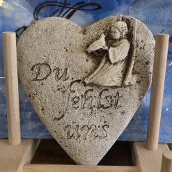 Gedenksteine mit Spruch - Grabschmuck - Zwei Varianten -