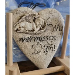 Gedenksteine mit Spruch - Grabschmuck - Zwei Varianten -