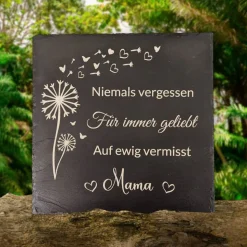 Gedenktafel/ Grabschmuck aus Schiefer für Hunde Personalisiert