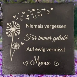 Gedenktafel/ Grabschmuck aus Schiefer für Hunde Personalisiert