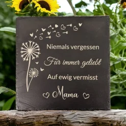 Gedenktafel/ Grabschmuck aus Schiefer für Hunde Personalisiert