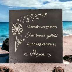 Gedenktafel/ Grabschmuck aus Schiefer für Hunde Personalisiert