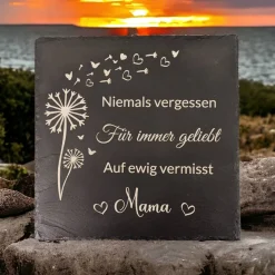 Gedenktafel/ Grabschmuck aus Schiefer für Hunde Personalisiert