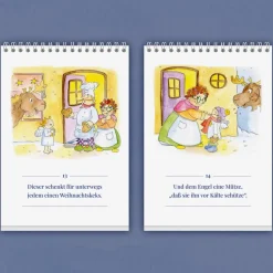 Gedicht-Adventskalender für Kinder von 3 bis 100+ Jahren, Tischkalender A5 hochkant, 24 Seiten, Das Engelchen Orchester