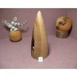 gedrechselter Holzbaum Holzbäumchen Baum Deko Weihnachtsdeko. Sterbender Baum aus Kirschbaum