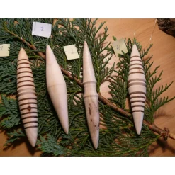 gedrechselter Holzbaumschmuck Weihnachtsdeko Weihnachtsbaumschmuck