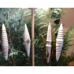 gedrechselter Holzbaumschmuck Weihnachtsdeko Weihnachtsbaumschmuck
