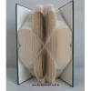 gefaltetes Buch "Glückskleeblatt" als Geschenk, z.B. für Geburtstag / Weihnachten / Hochzeit, oder als Dekoration