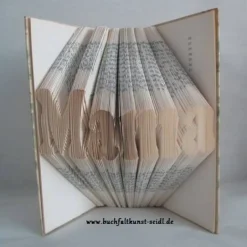 gefaltetes Buch "Mama" als Geschenk, z.B. für Muttertag / Geburtstag / Weihnachten