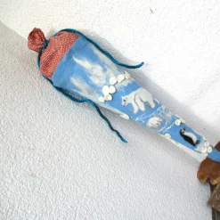 gefilzte Schultüte mit Eisbären und Pinguin Arktis