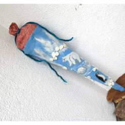 gefilzte Schultüte mit Eisbären und Pinguin Arktis